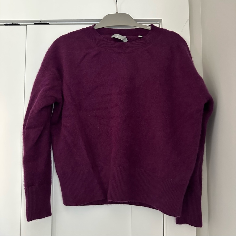 Vince Maroon Cashmere Sweater, Large